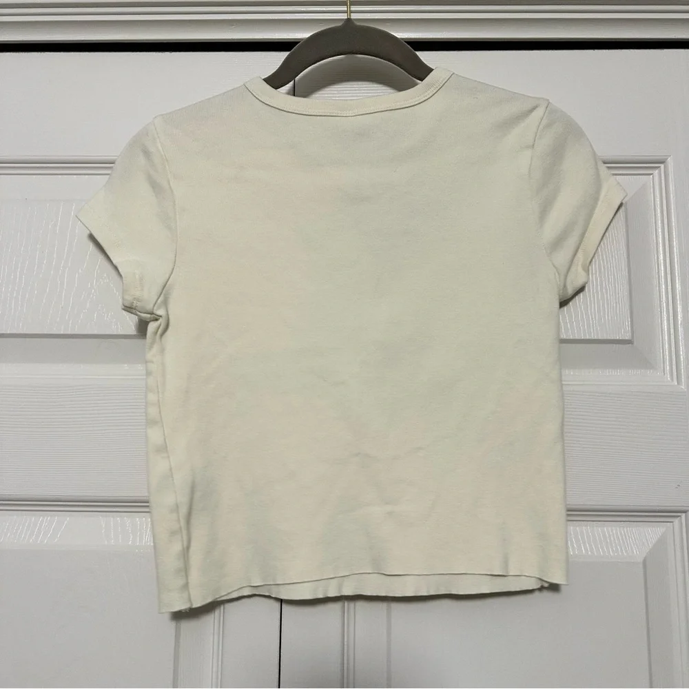 Quiet Storm Ocean City Maryland Coconut Club Cropped T-shirt Size Medium VGUC - Picture 2 of 6